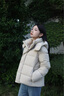 高梵黑金鵝絨服女王5.0短款25新款修身百搭顯瘦女士羽絨服秋冬外套 鉑金6號(hào) M 曬單實(shí)拍圖