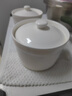 拜杰陶瓷碗燉盅湯碗隔水燉盅內膽蒸蛋粥燕窩盅罐餐具帶蓋勺大號540ml 曬單實(shí)拍圖