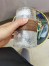DELISOGA日式玻璃杯子家用客廳待客耐高溫茶杯套裝耐熱喝水杯防燙水杯 6直筒杯+四方壺+黑色架+金把盤(pán) 曬單實(shí)拍圖