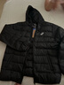 asics亞瑟士童裝25年冬季兒童柔軟舒適三防輕薄保暖羽絨服【高充絨量】 黑色 清潔度1000-鴨絨 170 充絨量109.2g 曬單實拍圖