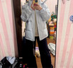 鴨鴨（YAYA）蓄熱短款羽絨服女2025年冬季新款時(shí)尚休閑寬松加厚保暖小個(gè)子外套 冰川藍 M (建議110-125斤) 曬單實(shí)拍圖