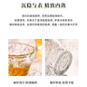 幾物森林 玻璃冰紋小茶杯功夫茶具耐熱加厚金邊品茗杯喝水杯子家用6只裝 曬單實(shí)拍圖