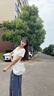 愛雅涵包包女包2025新款女包百搭帆布包通勤斜挎單肩包大容量新月包 米白色【+可愛云朵掛件】 曬單實拍圖