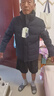 七匹狼【鵝絨】羽絨服外套男冬新款立領短裝厚款保暖羽絨男裝衣服 101(藏青) 165/84A/M 曬單實拍圖