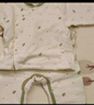 婧麒（JOYNCLEON）新生嬰兒衣服純棉秋款初生男女寶寶春秋睡衣分體打底內(nèi)衣套裝 棉花球綠色+棉花球咖色 90 cm 曬單實(shí)拍圖