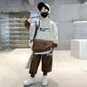 奧特曼童裝男童運(yùn)動(dòng)套裝春秋季新款2025新款兒童衣服中大童休閑衛(wèi)衣褲潮 咖色 160 建議150-160cm12-13歲 曬單實(shí)拍圖
