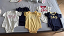 Gap【三件裝】嬰兒2025春季新款純棉小熊logo短袖連體衣兒童裝687137 海軍藍組合 66cm (3-6月)亞洲尺碼 曬單實拍圖