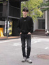 C'N'C【奢侈品衣服】CNC秋新款水洗摩登微彈修身牛仔褲休閑直筒長(zhǎng)褲 牛仔藍(lán) 29 (165/74A) 曬單實(shí)拍圖