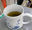 漢茗景德鎮(zhèn)高端白瓷玲瓏茶水分離杯伴手禮送辦男士辦公陶瓷泡茶杯個(gè)人 玄杯承梅-青花玲瓏茶漏杯-禮盒裝 曬單實(shí)拍圖