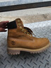 添柏嵐（Timberland）踢不爛男鞋戶(hù)外防水抓地牢固舒適耐穿大黃靴10061 小麥色 6.5 曬單實(shí)拍圖