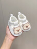 米嘟爾新生兒嬰兒春秋季防滑軟底可愛(ài)男女寶寶0-12個(gè)月軟底學(xué)步鞋單鞋 白色(丁字軟鞋-細絨米熊) 11 S 內長(cháng)11cm 建議0-5月 曬單實(shí)拍圖