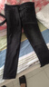 利郎輕時(shí)尚男裝【零碳天絲】牛仔褲男莫代爾彈力休閑九分褲子男 黑色 35/88A 曬單實(shí)拍圖