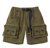 馬登工裝山系戶(hù)外夏季短褲男立體多口袋機能褲百搭直筒五分褲 橄欖綠 S 曬單實(shí)拍圖