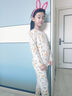 俞兆林兒童保暖內(nèi)衣套裝男女童棉睡衣打底秋衣秋褲套裝 小鹿 140 曬單實(shí)拍圖