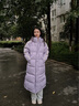 雪中飛新款男女情侶長(cháng)款連帽羽絨服青春運動(dòng)時(shí)尚陽(yáng)光學(xué)院風(fēng) 霜紫色|6364 160/84A 曬單實(shí)拍圖