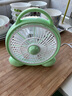 祥瓏臺式電風(fēng)扇辦公室轉頁(yè)扇桌面臥室風(fēng)扇出租屋學(xué)生床上宿舍小風(fēng)扇 綠色小提手+定時(shí)線(xiàn) 曬單實(shí)拍圖