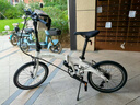大行（DAHON）P10折疊自行車20英寸10速鋁合金男女運(yùn)動(dòng)通勤V剎折疊車PAA003 漸變白 曬單實(shí)拍圖