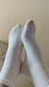 棉竹屋襪子女春夏款中筒襪純棉抗菌防臭薄款淺口透氣無骨女士短襪5雙 曬單實拍圖