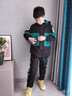 G.DUCKKIDS童裝男童秋裝套裝兒童衣服男大童外套褲子三件套男孩春秋冬季運(yùn)動(dòng) B字黑色兩件套【春秋款】 140 尺碼9~10歲【130-140cm】 曬單實(shí)拍圖