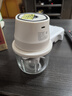 榮事達絞肉機家用小型料理機無(wú)線(xiàn)電動(dòng)打蒜器搗蒜泥神器多功能輔食機廚房絞餡機蒜蓉機攪蒜器蒜泥搗碎器 【六葉刀+三葉刀】 0.35L 玻璃杯+旋風(fēng)絞打 曬單實(shí)拍圖