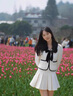 她芙（tafu）品牌女裝小香風(fēng)套裝裙女2025春秋新款小個(gè)子氣質(zhì)上衣百褶裙兩件套 米白色 M 曬單實(shí)拍圖