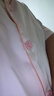 歐迪芬女士睡衣女夏季緞面仿真絲涼感冰絲輕薄透氣外穿家居服粉色2XL 曬單實(shí)拍圖