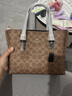 蔻馳（COACH）【品牌直供】女士MOLLIE中號手提單肩斜挎包托特包 七夕禮物 曬單實拍圖