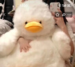 紫彤墩墩鴨子玩偶公仔可愛(ài)炸毛毛絨玩具小鴨抱枕布娃娃送女孩生日禮物 炸毛墩墩鴨白 95厘米【購物車(chē)付款先發(fā)貨】 曬單實(shí)拍圖