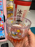 【迪士尼正版】米奇黛絲玻璃杯高顏值豎紋水杯防滑可愛(ài)卡通杯子 米奇 1只250ml 曬單實(shí)拍圖