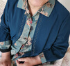 大唐夫人【假兩件】媽媽裝夏裝中老年人衣服春秋襯衫女奶奶裝長袖翻領(lǐng)洋氣 曬單實拍圖