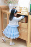 G.DUCKKIDS小黃鴨童裝艾莎公主裙女童連衣裙春秋款兒童外套冰雪奇緣生日禮服 毛衣 100 尺碼2~3歲【 90-100cm】 曬單實(shí)拍圖