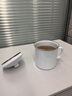 歐麗家 特厚搪瓷杯辦公杯咖啡馬克杯水杯古茶缸大號帶蓋子個(gè)性懷舊特厚款搪瓷杯 12cm特厚白色搪瓷杯一個(gè)（容量1000ml） 曬單實(shí)拍圖
