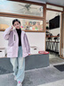WVD美國品牌薄款風(fēng)衣外套2025新款洋氣大童女裝春季兒童春秋工裝上衣紫色150 CM 曬單實(shí)拍圖