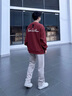 馬克華菲男士2025秋季美式潮流套頭衛衣簡(jiǎn)約運動(dòng)百搭新款休閑字母圓領(lǐng)上衣 曬單實(shí)拍圖