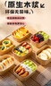 雙槍?zhuān)⊿uncha）一次性餐盒打包飯盒食品級帶蓋牛皮紙露營(yíng)野餐水果盒 750ml*20套 曬單實(shí)拍圖
