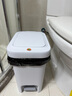 佳幫手腳踏垃圾桶10.4L家用腳踩+手按雙開(kāi)蓋廚房衛(wèi)生間廁所客廳 曬單實(shí)拍圖