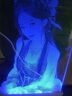 手工錘子玻璃畫(huà)玻璃敲擊畫(huà)琉璃玻璃人像畫(huà)定制生日禮物送女朋友 8寸(15*20cm)+USB插電底座+禮盒 曬單實(shí)拍圖