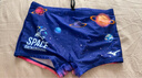 美津濃（MIZUNO）兒童泳褲男寶寶星球平角泳褲速干訓練運動(dòng)溫泉游泳衣B1402星球150 曬單實(shí)拍圖