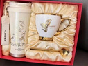 DICAZEE女生高顏值保溫杯吸管陶瓷內(nèi)膽隨行咖啡杯禮盒水杯生日禮物馬克杯 珍珠白【陶瓷內(nèi)膽】520ml 曬單實(shí)拍圖