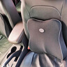 颯望【德國】汽車(chē)頭枕腰靠套裝靠墊太空記憶棉旅行車(chē)載車(chē)用護頸枕頭 四季通用丨久坐不累 黑色【頭枕腰靠套裝】 曬單實(shí)拍圖