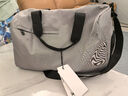 LEE短途旅行袋男大容量干濕分離健身包出差旅行包簡(jiǎn)約斜挎包女潮流 淺灰色 曬單實(shí)拍圖