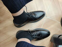 YRC意爾康男鞋正裝商務(wù)皮鞋低幫系帶皮鞋男英倫潮流男鞋真皮男鞋 黑色內增高款 單層 11030 39 曬單實(shí)拍圖