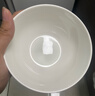 潔雅杰陶瓷碗家用米飯碗釉下彩5.5英寸飯碗小碗面碗餐具套裝6只裝純白 曬單實(shí)拍圖