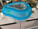 龜真壽小號芒果盒18*13*12cm烏龜缸 帶曬臺塑料手提龜缸魚(yú)缸 帶蓋龜缸  曬單實(shí)拍圖