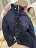森馬（Semir）棉服男冬防潑水薄款一衣三穿兩件套oversize牛仔外套103724112102 曬單實拍圖