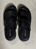 百麗戶(hù)外兩穿涼拖男夏季商場(chǎng)同款牛皮休閑沙灘涼鞋8GF01BL4 黑色 40 曬單實(shí)拍圖