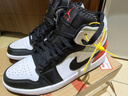 Jordan七夕禮物 休閑鞋男AJ1喬丹JORDAN 1中幫運動(dòng)鞋852542-100黑紅44 曬單實(shí)拍圖