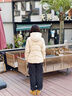波司登（BOSIDENG）25新款冬季羽絨服女短款連帽加厚90絨百搭保暖外套B250245128 暖沙米7A53 S 160/88A 體重約100-110斤 曬單實(shí)拍圖
