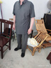寶財羊爸爸套裝夏季短袖t恤男冰絲polo衫運動中老年人上衣服父親節(jié)禮物 曬單實拍圖
