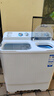 海爾（Haier）洗衣機(jī)半自動雙缸雙桶脫水機(jī)甩干機(jī)大容量家用強(qiáng)勁動力水電分離洗脫分離防鼠底座操作簡單結(jié)實(shí)耐用 新品【強(qiáng)效去污款】10公斤+噴淋漂洗+可定時(shí) 曬單實(shí)拍圖